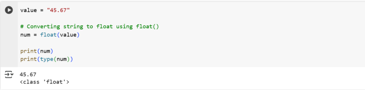 convert string to float in python (python string to float)