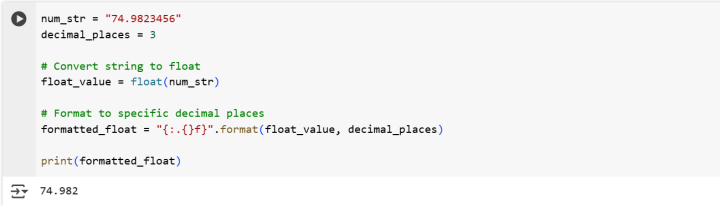convert string to float in python (python string to float)