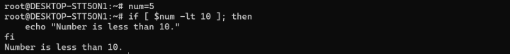 how to use bash if statements? (conditional logic in bash)
