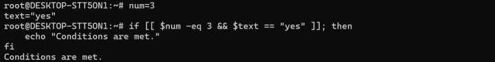 how to use bash if statements? (conditional logic in bash)